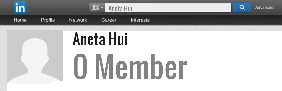 Aneta Hui linkedin profile