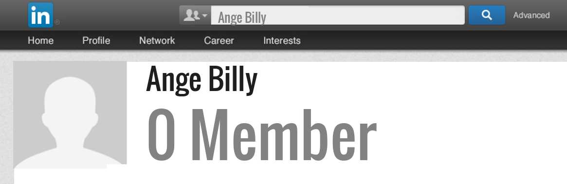 Ange Billy linkedin profile