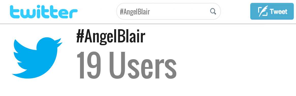 Angel Blair twitter account
