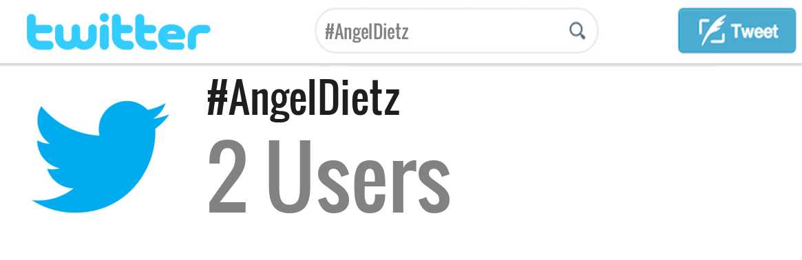 Angel Dietz twitter account