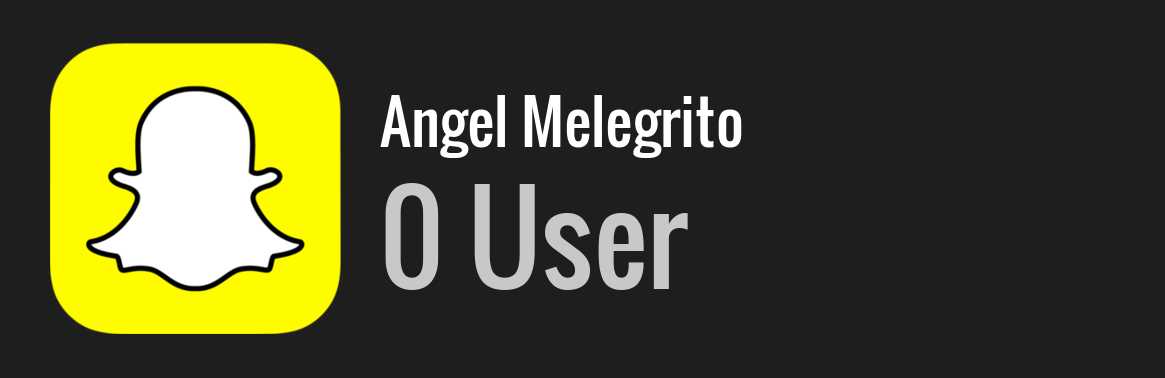 Angel Melegrito snapchat