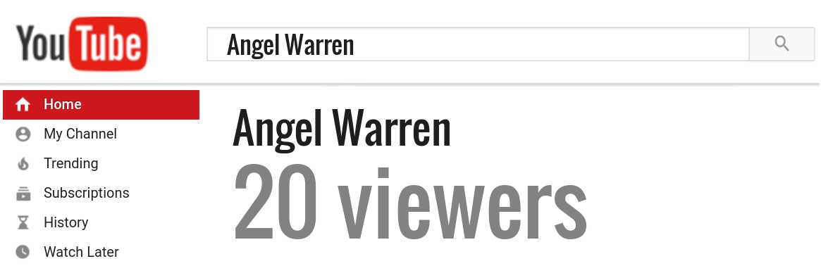 Angel Warren youtube subscribers