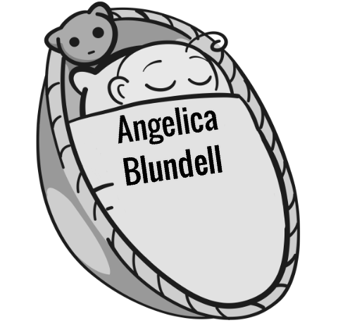 Angelica Blundell sleeping baby