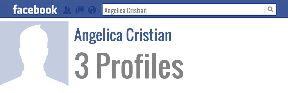 Angelica Cristian facebook profiles