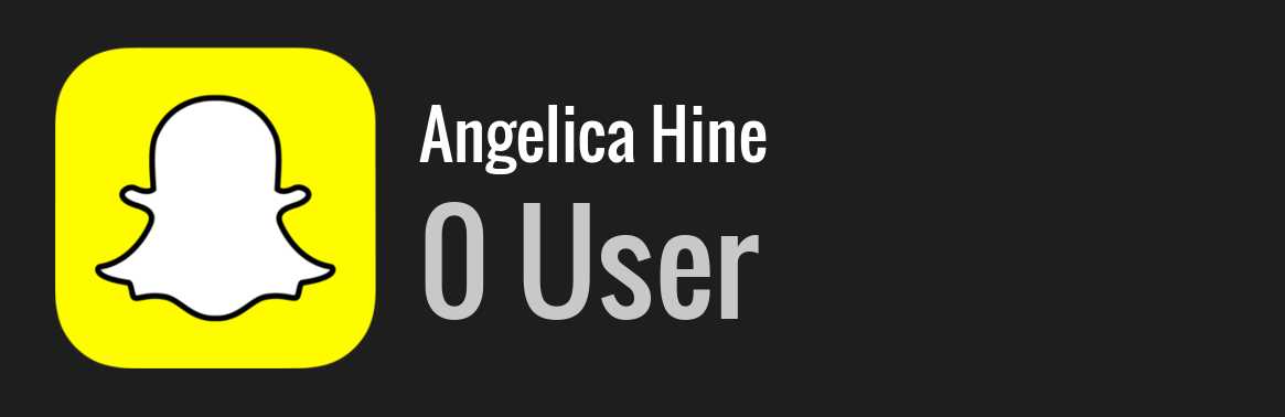 Angelica Hine snapchat