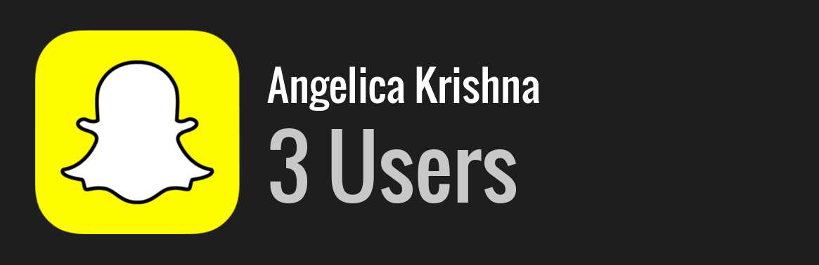 Angelica Krishna snapchat