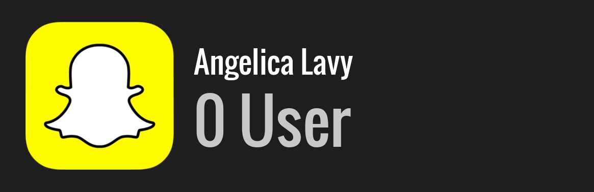 Angelica Lavy snapchat