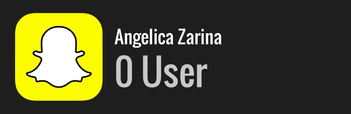 Angelica Zarina snapchat