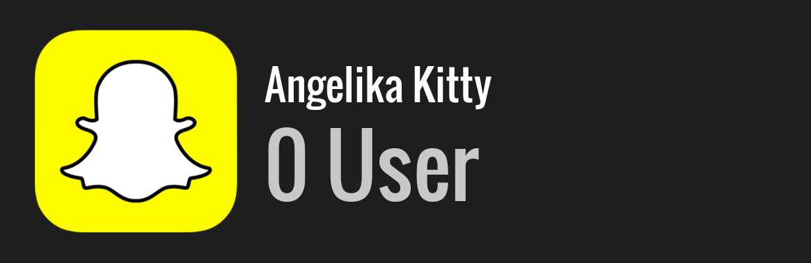 Angelika Kitty snapchat