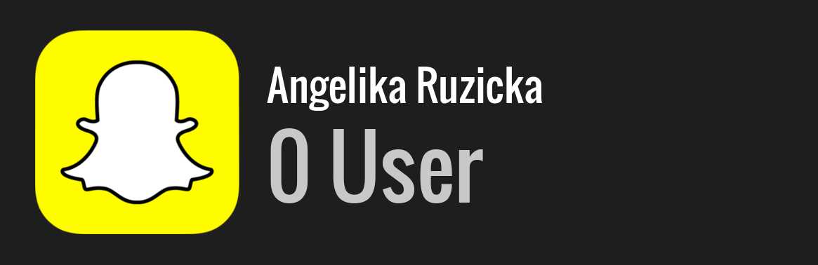 Angelika Ruzicka snapchat