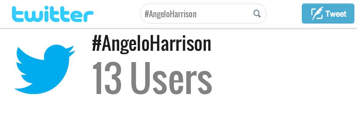 Angelo Harrison twitter account