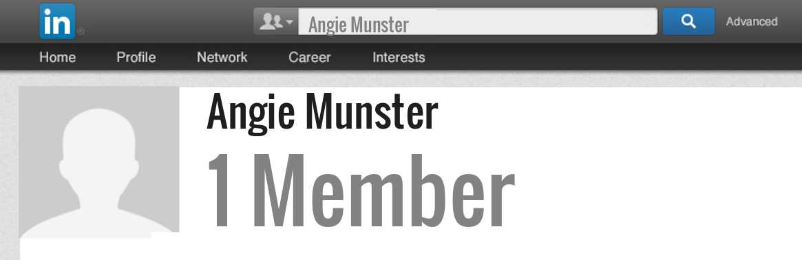 Angie Munster linkedin profile