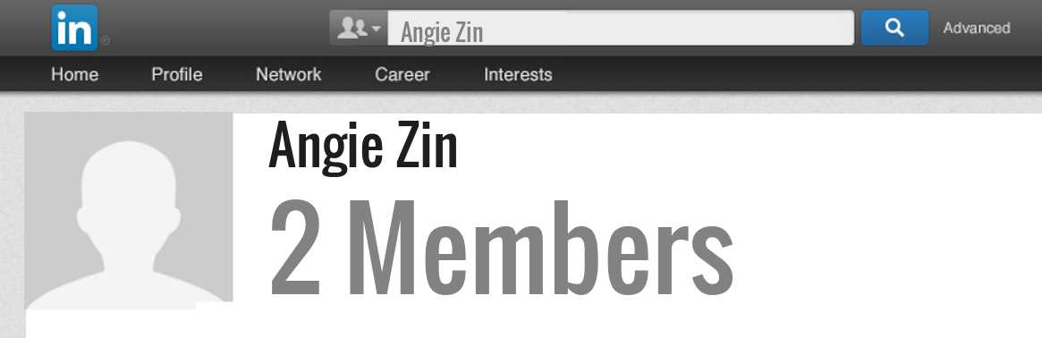 Angie Zin linkedin profile