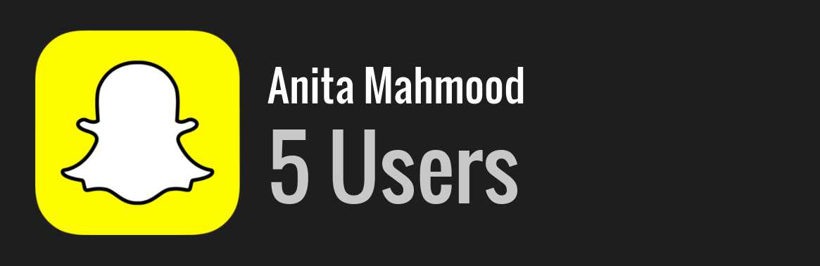 Anita Mahmood snapchat