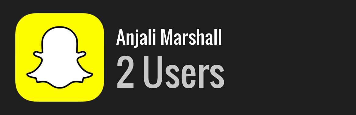 Anjali Marshall snapchat