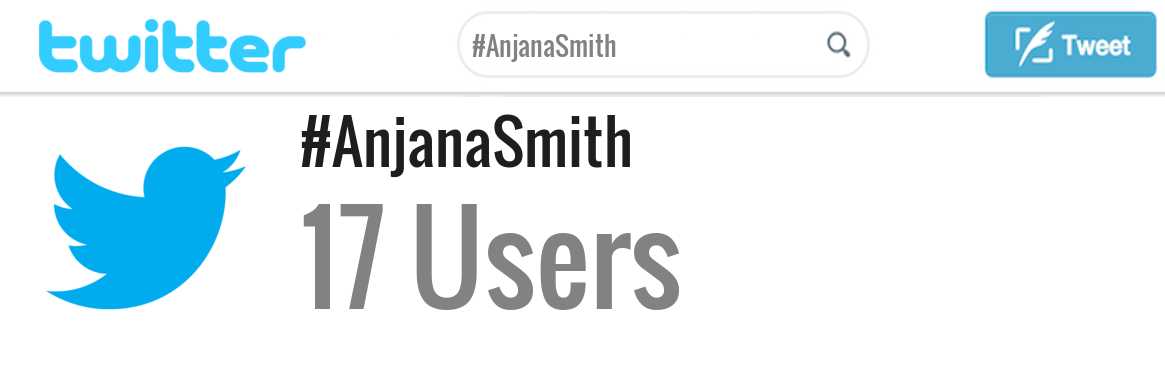 Anjana Smith twitter account