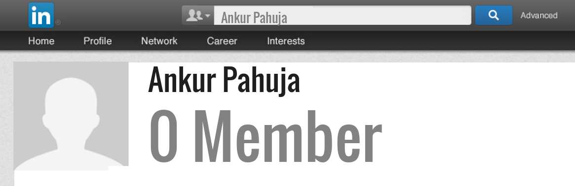 Ankur Pahuja linkedin profile
