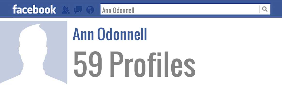 Ann Odonnell facebook profiles