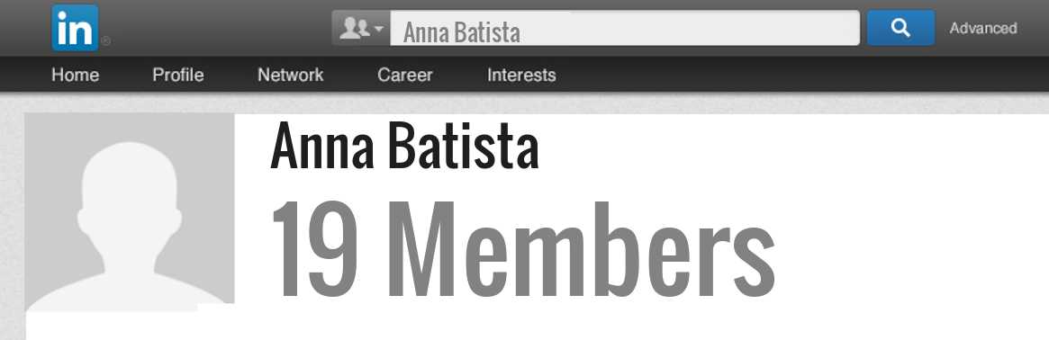 Anna Batista linkedin profile