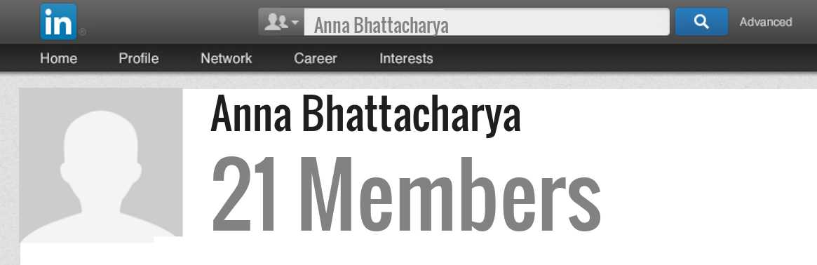 Anna Bhattacharya linkedin profile