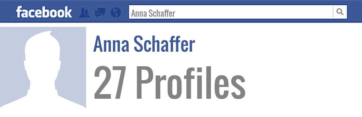 Anna Schaffer facebook profiles