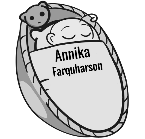 Annika Farquharson sleeping baby