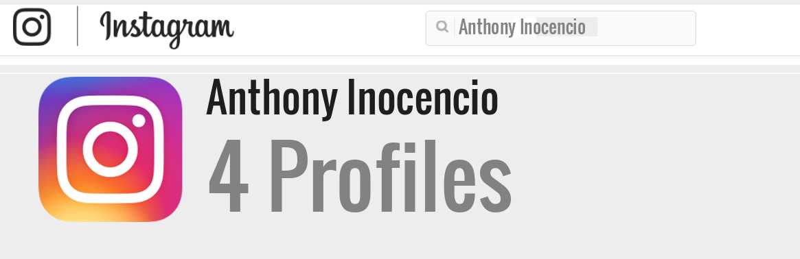 Anthony Inocencio instagram account