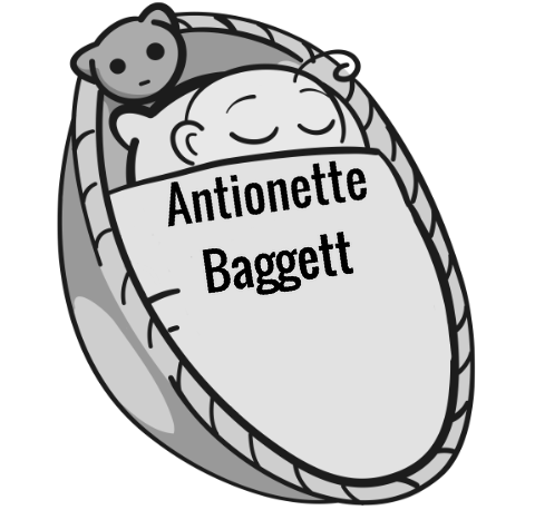 Antionette Baggett sleeping baby