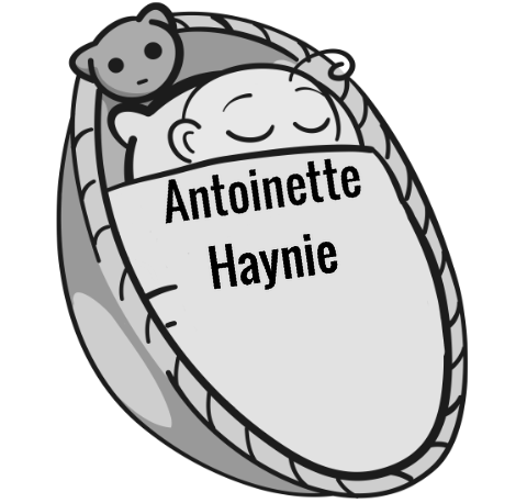 Antoinette Haynie sleeping baby