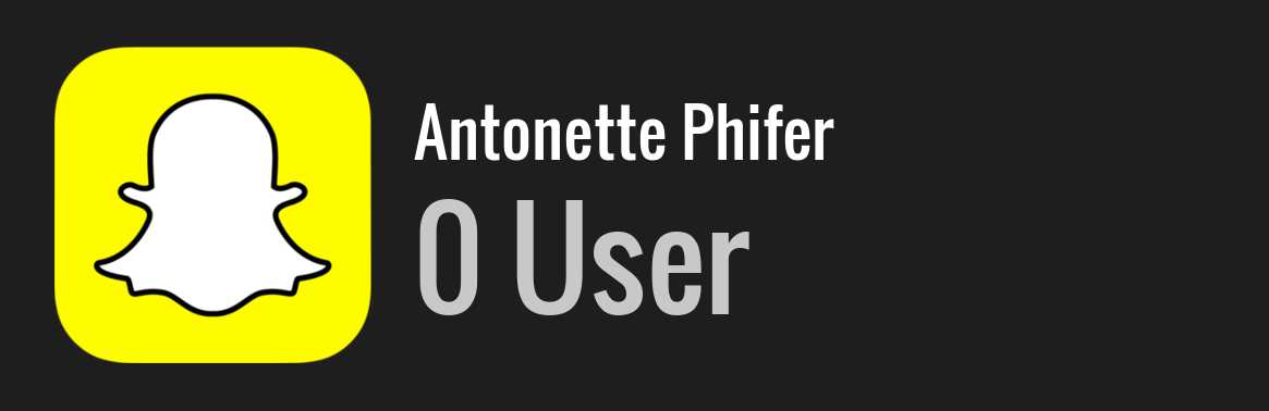 Antonette Phifer snapchat