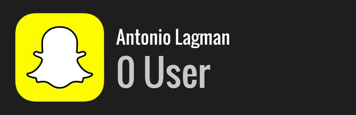 Antonio Lagman snapchat