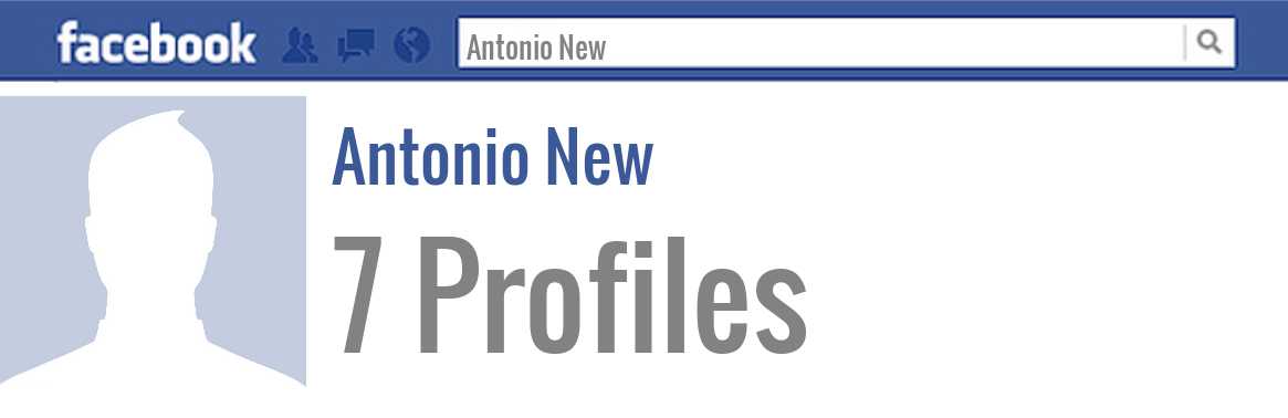 Antonio New facebook profiles
