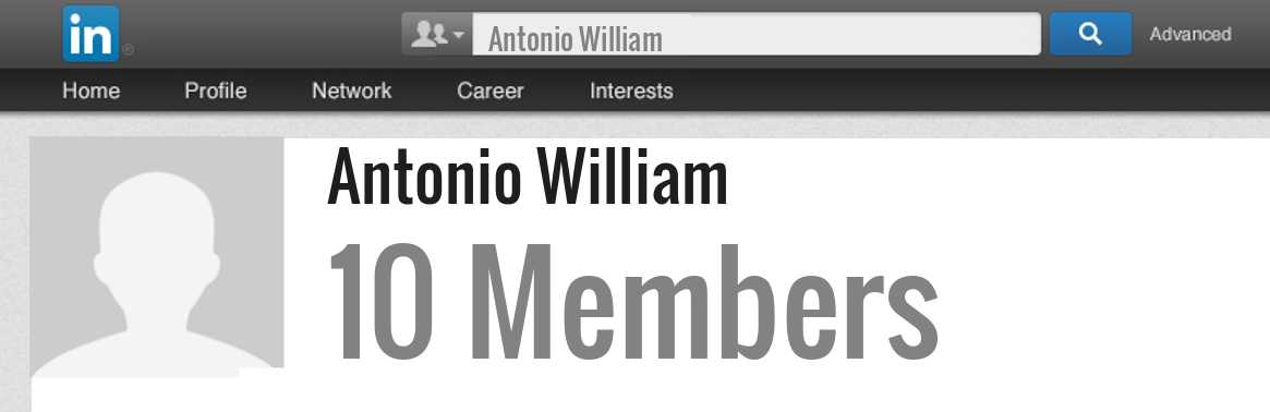 Antonio William linkedin profile