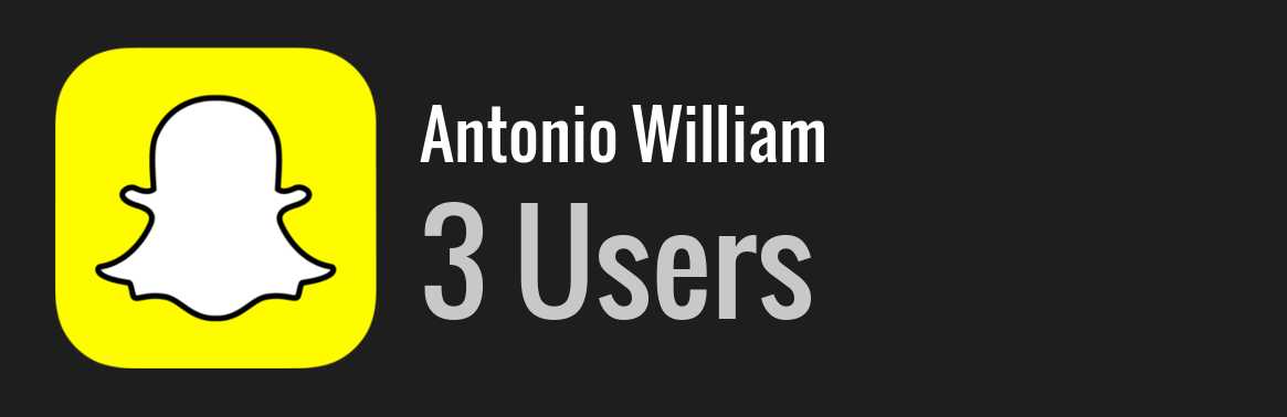 Antonio William snapchat