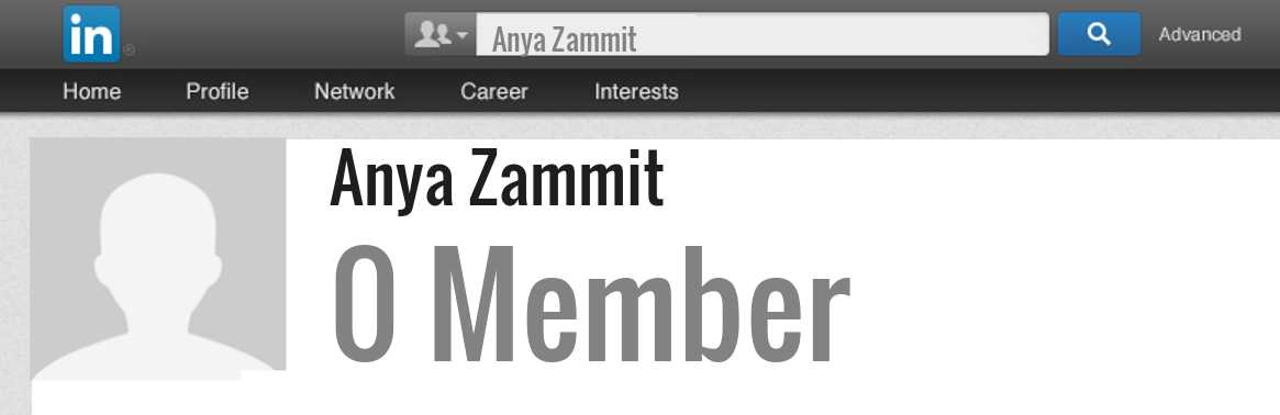 Anya Zammit linkedin profile