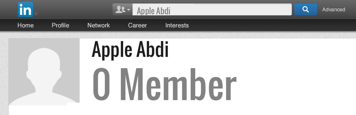 Apple Abdi linkedin profile