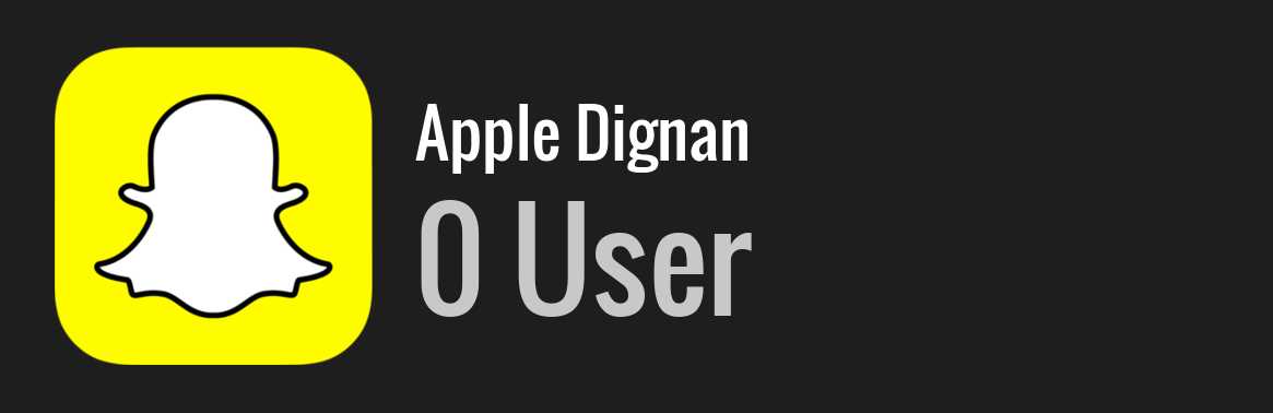 Apple Dignan snapchat