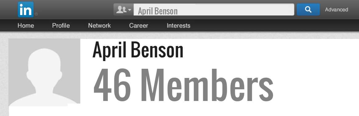 April Benson linkedin profile