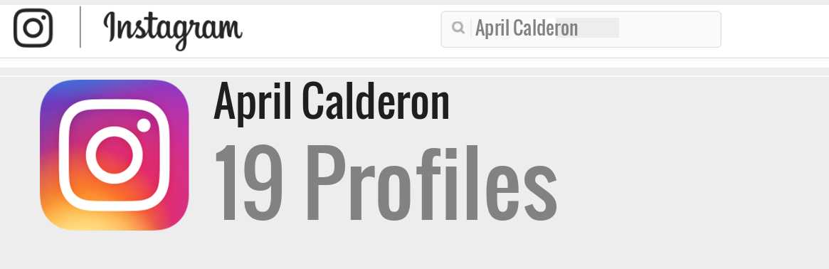 April Calderon instagram account