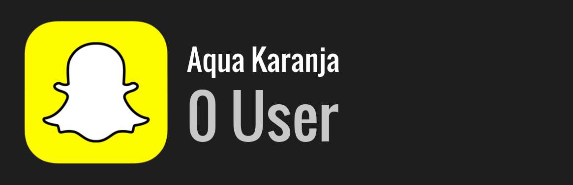 Aqua Karanja snapchat
