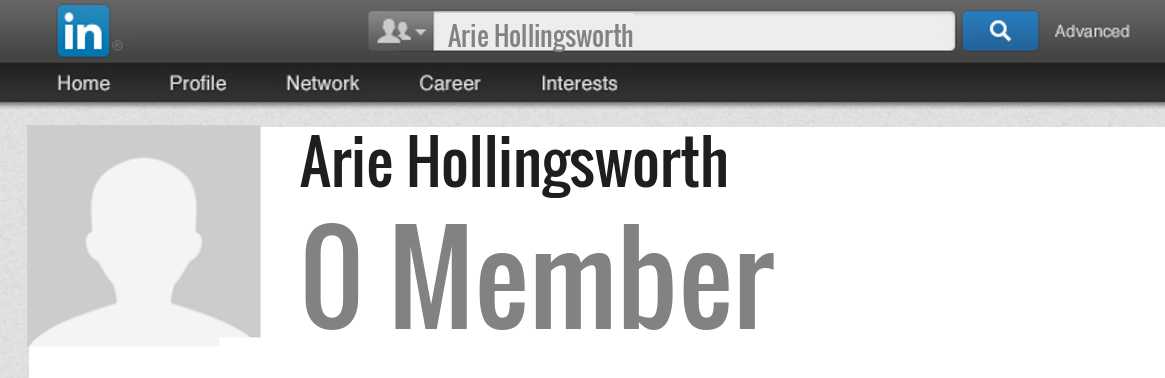 Arie Hollingsworth linkedin profile