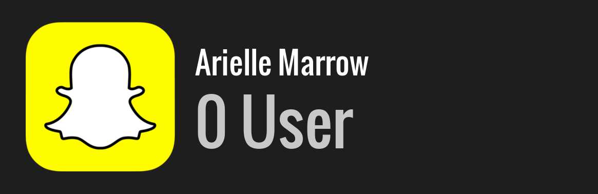 Arielle Marrow snapchat