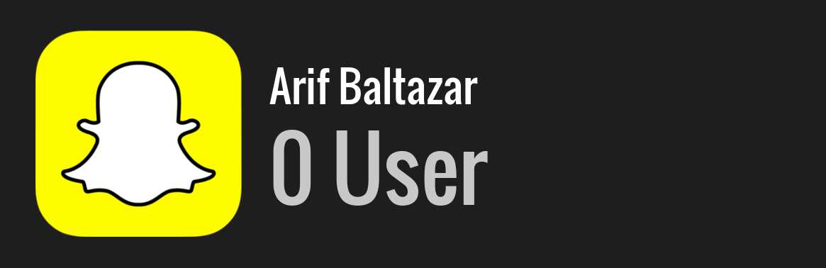 Arif Baltazar snapchat