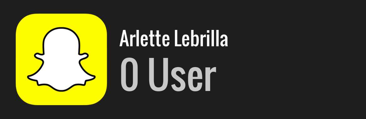Arlette Lebrilla snapchat