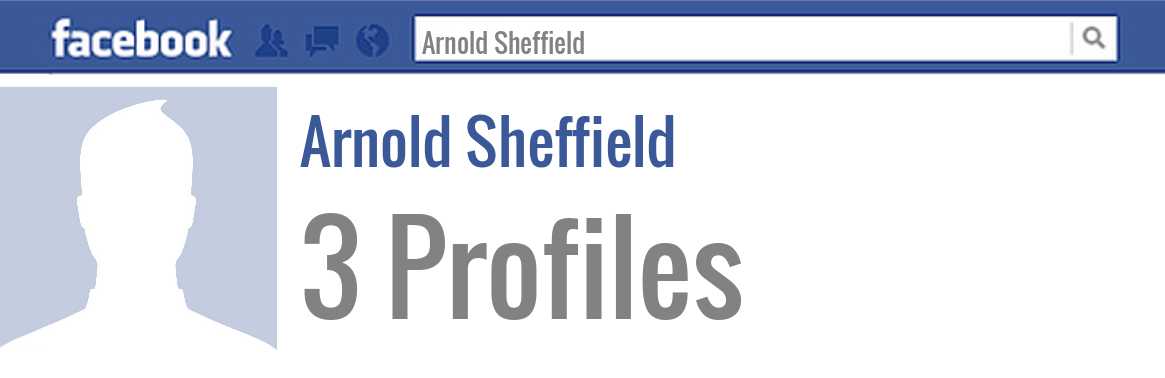 Arnold Sheffield facebook profiles