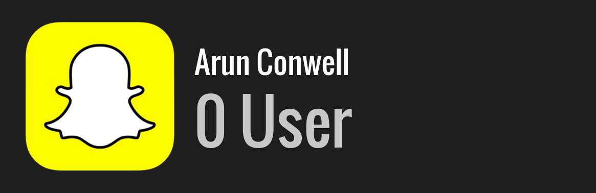 Arun Conwell snapchat