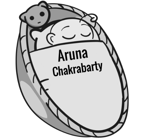 Aruna Chakrabarty sleeping baby