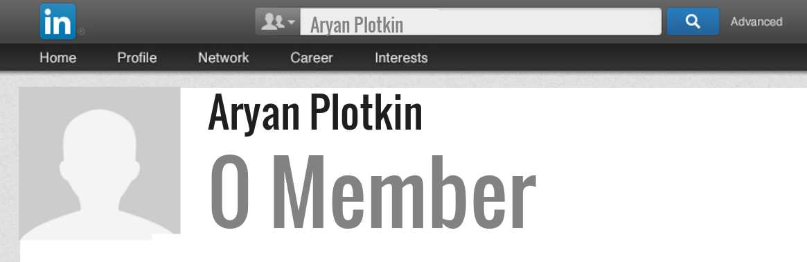 Aryan Plotkin linkedin profile