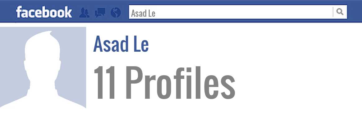 Asad Le facebook profiles