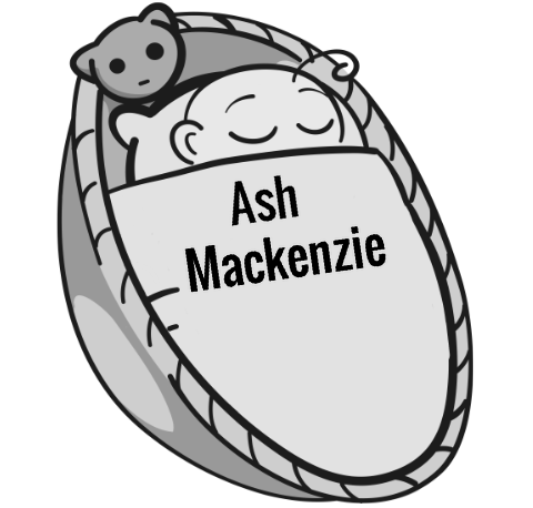 Ash Mackenzie sleeping baby